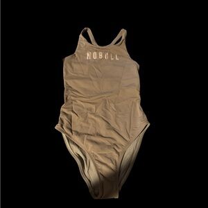 NOBULL Beige One-Piece Swimsuit
